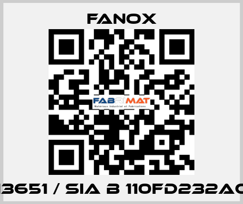 13651 / SIA B 110FD232AC Fanox