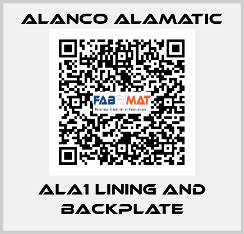 ALA1 lining and backplate Alanco Alamatic