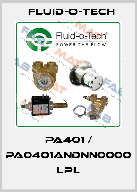 PA401 / PA0401ANDNN0000 LPL Fluid-O-Tech
