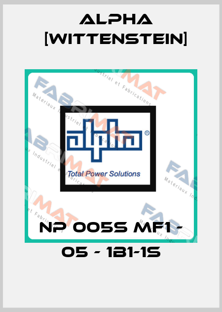 NP 005S MF1 - 05 - 1B1-1S Alpha [Wittenstein]
