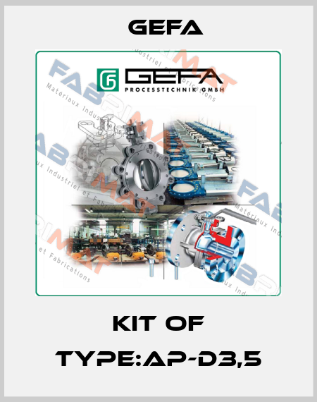 Kit of Type:AP-D3,5 Gefa