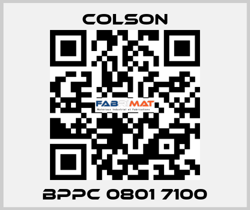 BPPC 0801 7100 Colson