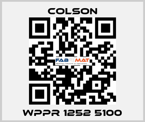 WPPR 1252 5100 Colson