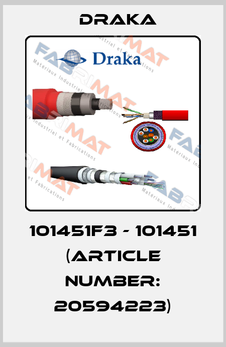101451F3 - 101451 (Article number: 20594223) Draka