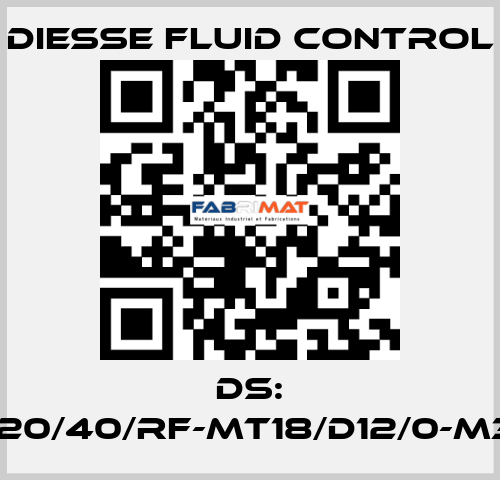 DS: LG-RBR15-20/40/RF-MT18/D12/0-M340-CS/CS DIESSE Fluid Control