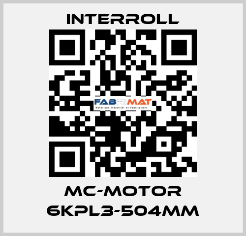 MC-MOTOR 6KPL3-504mm Interroll