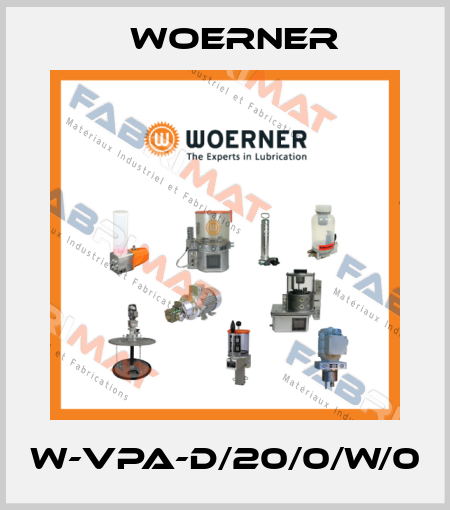 W-VPA-D/20/0/W/0 Woerner