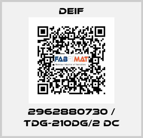 2962880730 / TDG-210DG/2 DC Deif