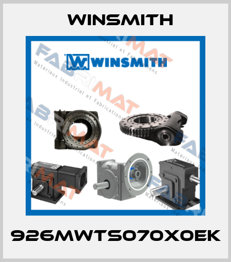 926MWTS070X0EK Winsmith