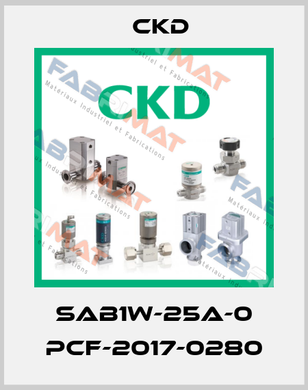 SAB1W-25A-0 PCF-2017-0280 Ckd