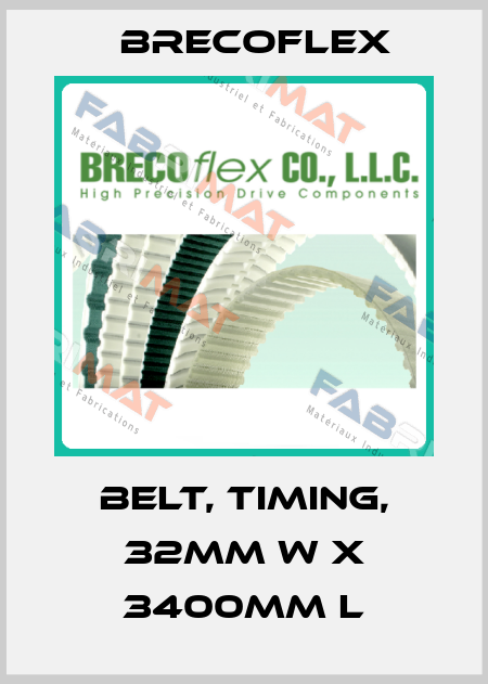 BELT, TIMING, 32MM W X 3400MM L Brecoflex
