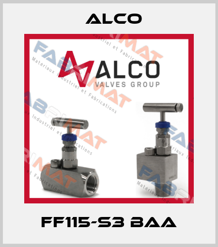 FF115-S3 BAA Alco