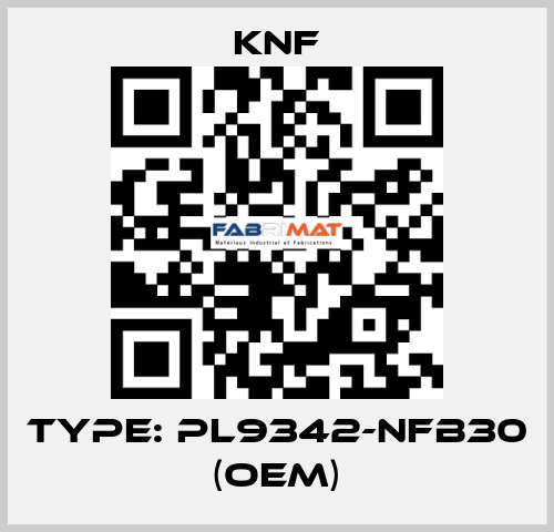 TYPE: PL9342-NFB30 (OEM) KNF