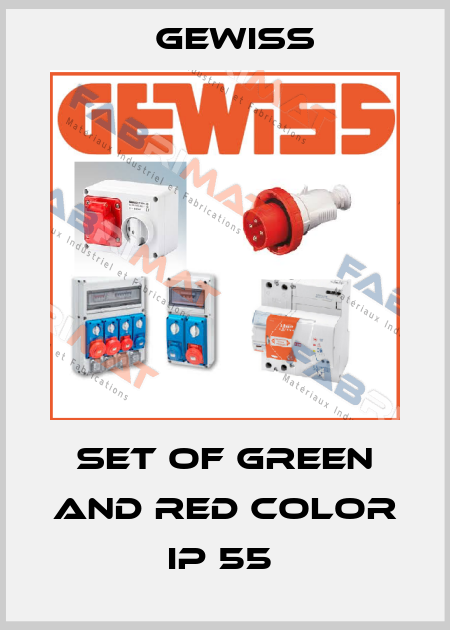 SET OF GREEN AND RED COLOR IP 55  Gewiss