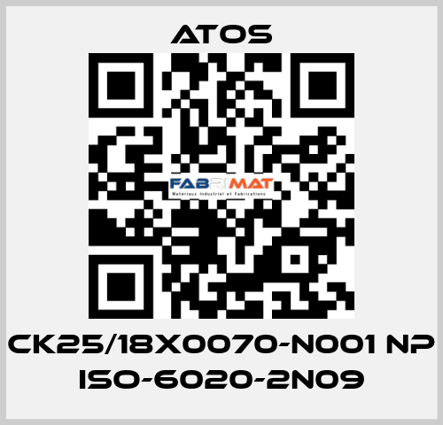 CK25/18X0070-N001 NP ISO-6020-2N09 Atos
