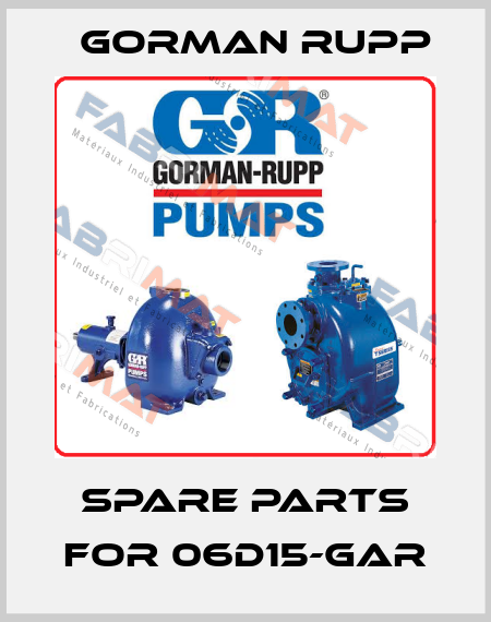 spare parts for 06D15-GAR Gorman Rupp
