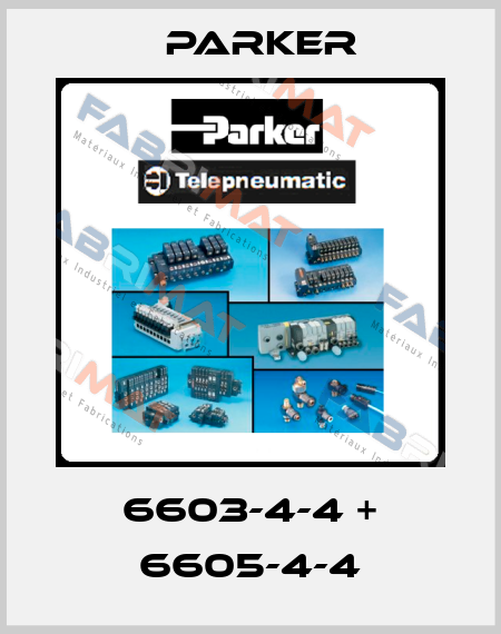 6603-4-4 + 6605-4-4 Parker