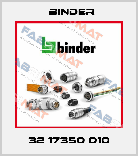 32 17350 D10 Binder
