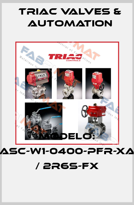 Modelo: ASC-W1-0400-PFR-XA / 2R6S-FX Triac Valves & Automation