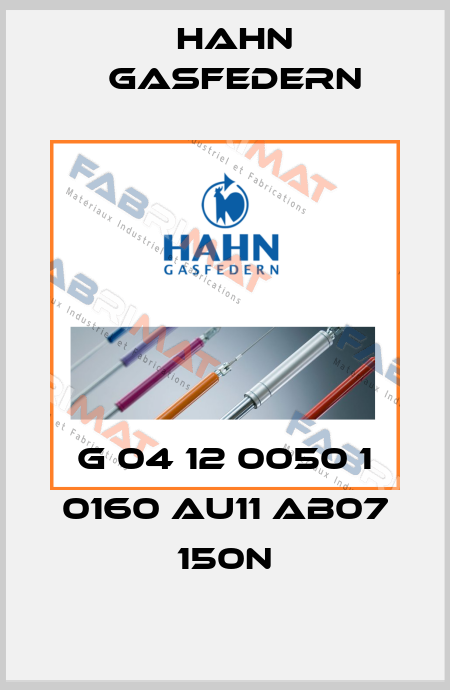 G 04 12 0050 1 0160 AU11 AB07 150N Hahn Gasfedern