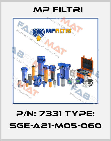 P/N: 7331 Type: SGE-A21-M05-060 MP Filtri
