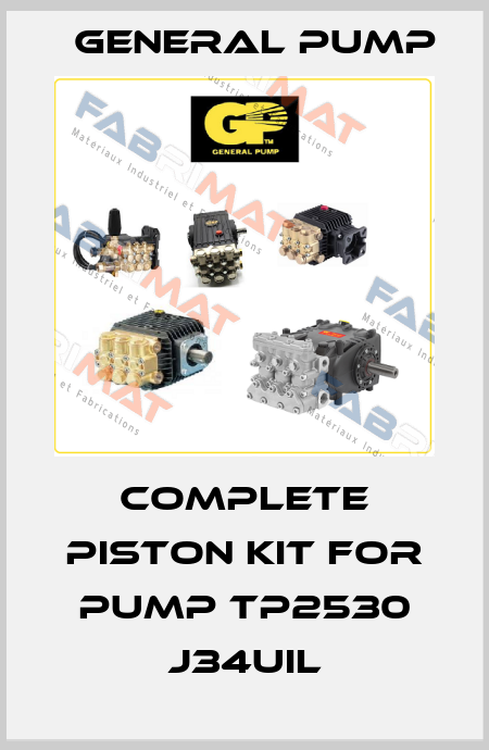 complete piston kit for pump TP2530 J34UIL General Pump