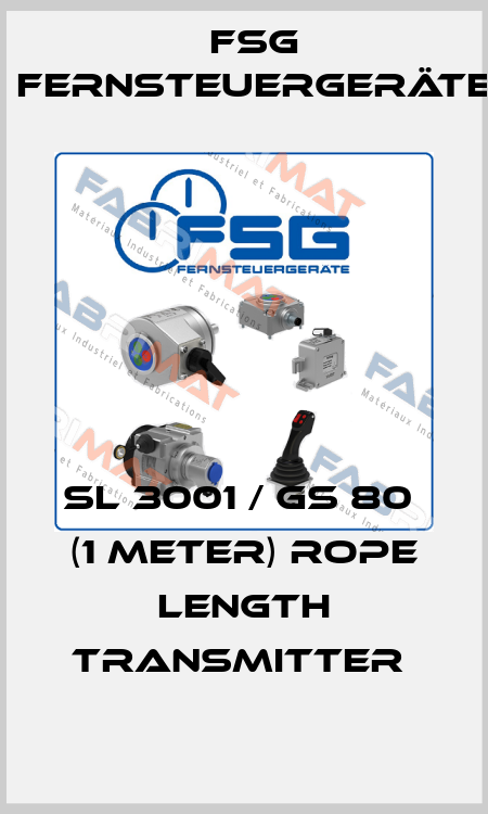 SL 3001 / GS 80  (1 METER) ROPE LENGTH TRANSMITTER  FSG Fernsteuergeräte