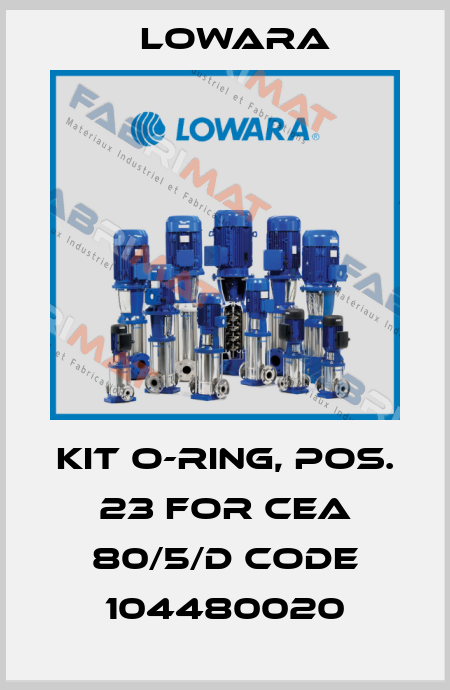 Kit O-ring, pos. 23 for CEA 80/5/D Code 104480020 Lowara
