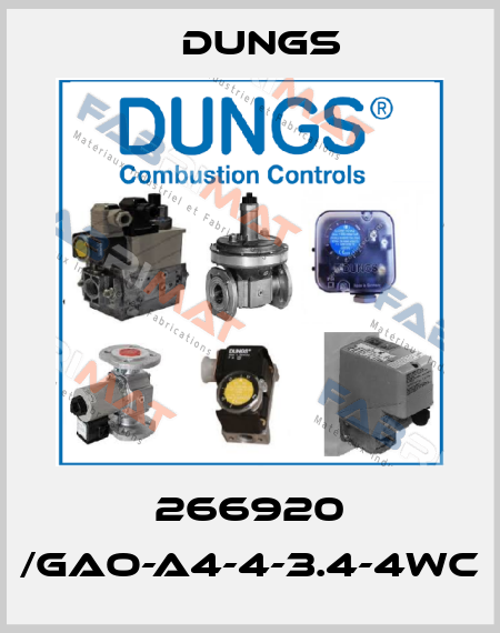 266920 /GAO-A4-4-3.4-4WC Dungs