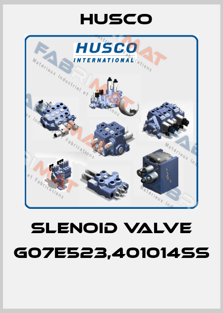 SLENOID VALVE G07E523,401014SS  Husco