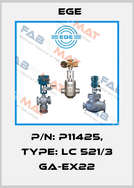 p/n: P11425, Type: LC 521/3 GA-Ex22 Ege