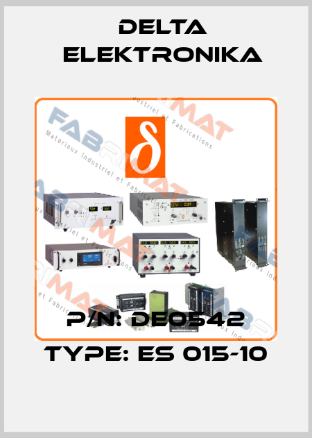 p/n: DE0542 type: ES 015-10 Delta Elektronika
