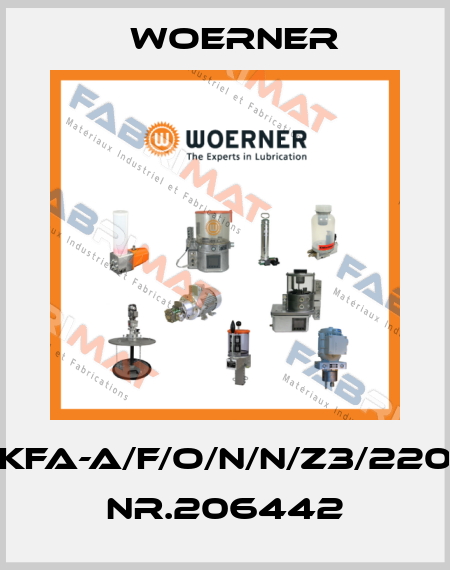 KFA-A/F/O/N/N/Z3/220  NR.206442 Woerner