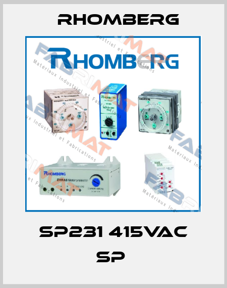SP231 415VAC SP  Rhomberg