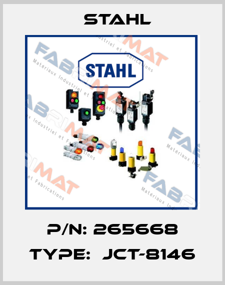 P/N: 265668 Type:  JCT-8146 Stahl