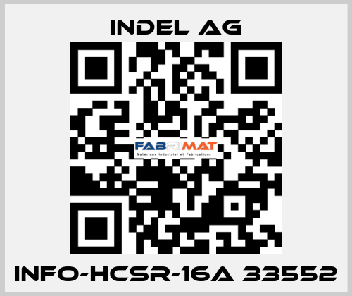 INFO-HCSr-16A 33552 INDEL AG