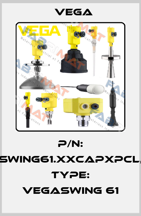 P/N: SWING61.XXCAPXPCL, Type: VEGASWING 61 Vega