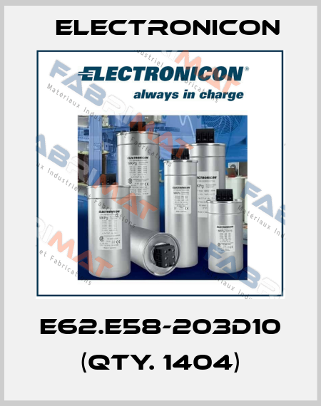 E62.E58-203D10 (Qty. 1404) Electronicon