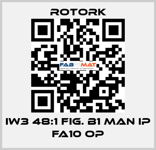 IW3 48:1 Fig. B1 MAN IP FA10 OP Rotork