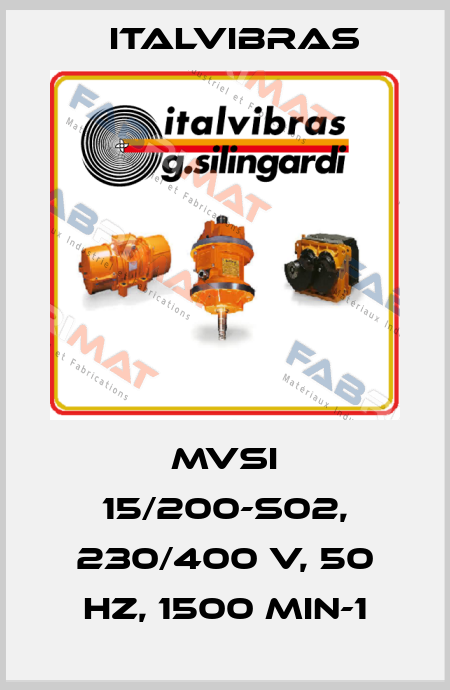 MVSI 15/200-S02, 230/400 V, 50 Hz, 1500 min-1 Italvibras