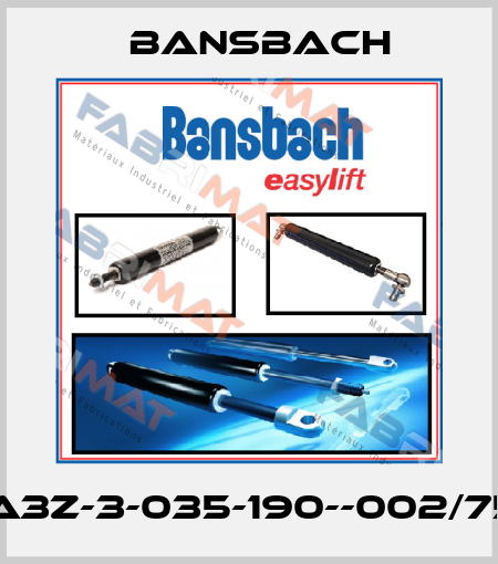 A3A3Z-3-035-190--002/750N Bansbach