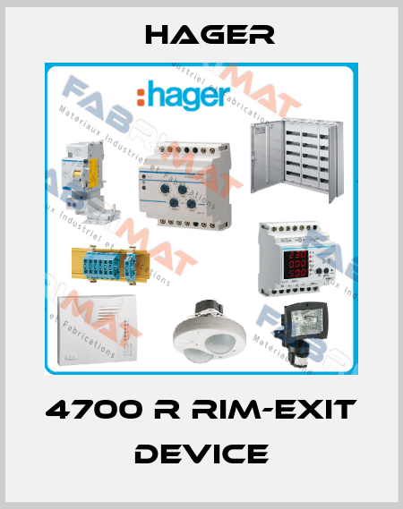 4700 R RIM-EXIT DEVICE Hager