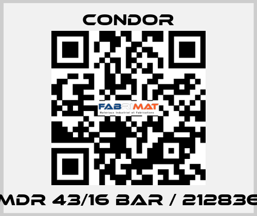 MDR 43/16 bar / 212836 Condor