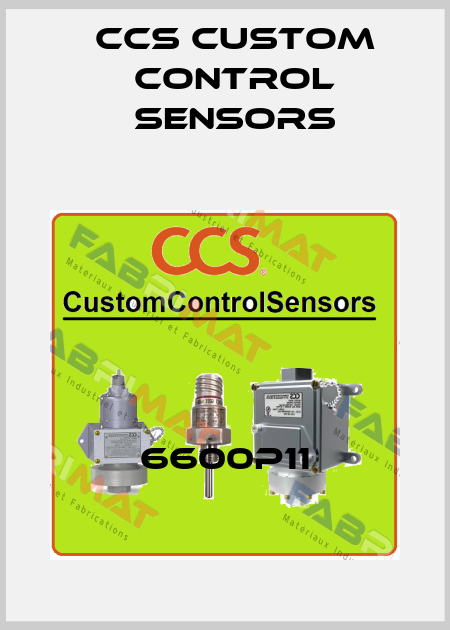 6600P11 CCS Custom Control Sensors
