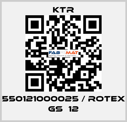 550121000025 / ROTEX GS  12 KTR