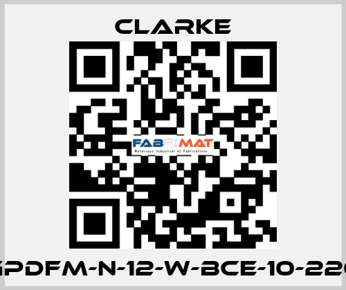 GPDFM-N-12-W-BCE-10-220 Clarke