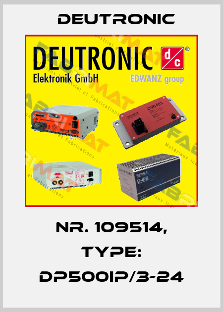 Nr. 109514, Type: DP500IP/3-24 Deutronic