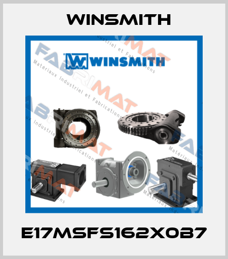 E17MSFS162X0B7 Winsmith
