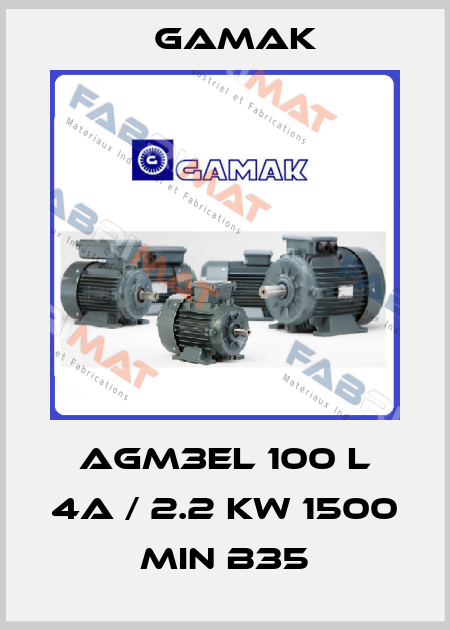 AGM3EL 100 L 4a / 2.2 KW 1500 MIN B35 Gamak