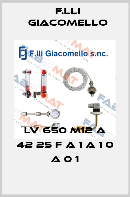 LV 650 M12 A 42 25 F A 1 A 1 0 A 0 1 F.lli Giacomello